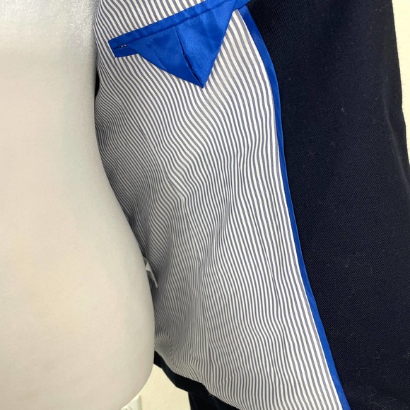 J. Crew Parke Blazer Jacket Wool Navy Blue Size 2 - Picture 10 of 14